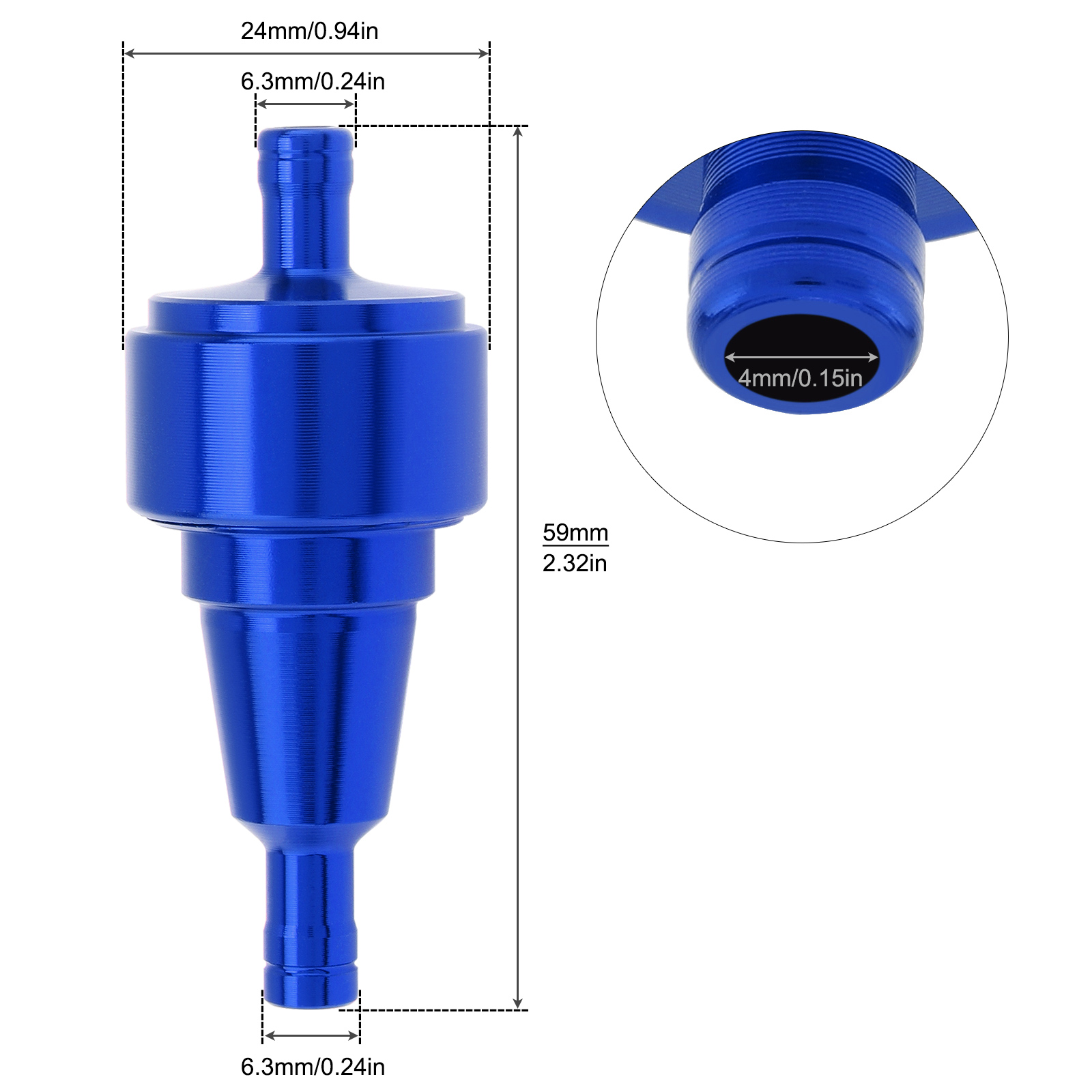 1/4 นิ้ว 6 มม. ไส้กรองน้ำมันเช - Motorcycle Oil Filter บทวิจารณ์และราคา