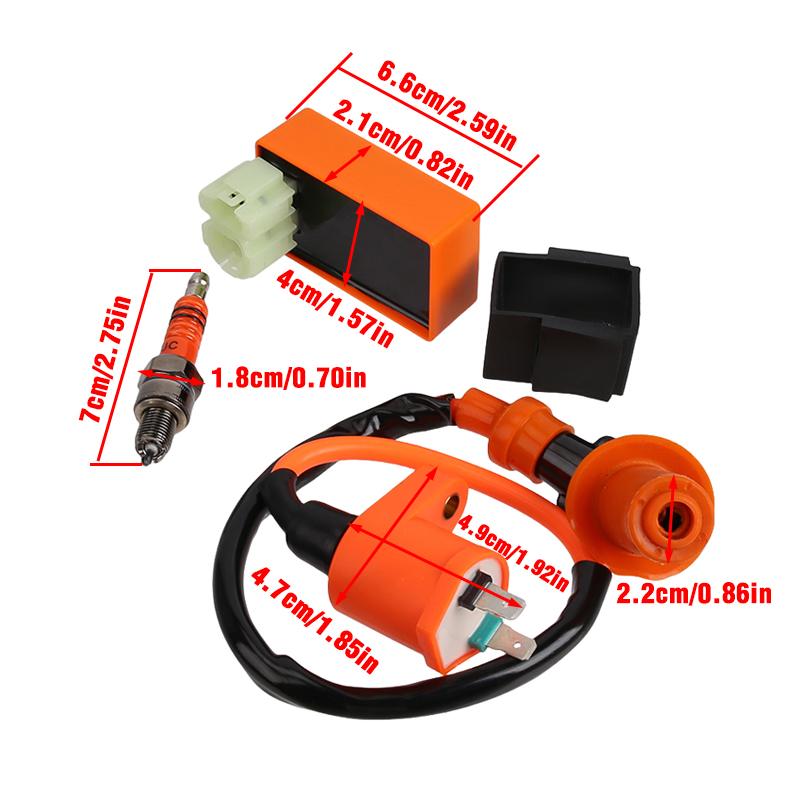 ชุดคอยล์จุดระเบิดประสิทธิภาพสู - Motorcycle Spark Plug บทวิจารณ์และราคา